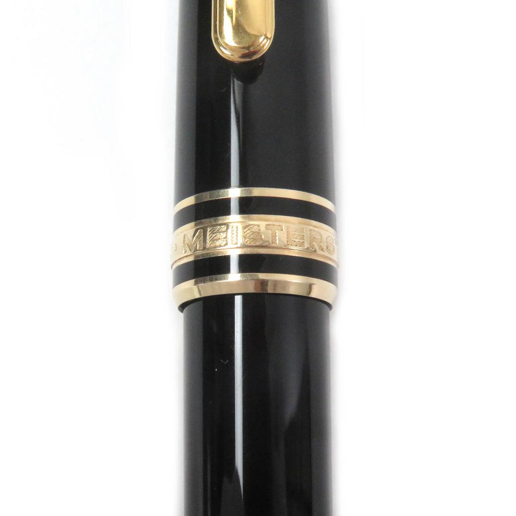Great MONTBLANC Mechanical Pencil Meisterstck Twist Type Black Gold Precious Resin Used
