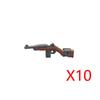 WWI WWII Building Blocks Soldiers Military Accessories Bomb Two-color Gun Mini Brick Weapons Gift Toy AKM Helmet RPG Grenad X026