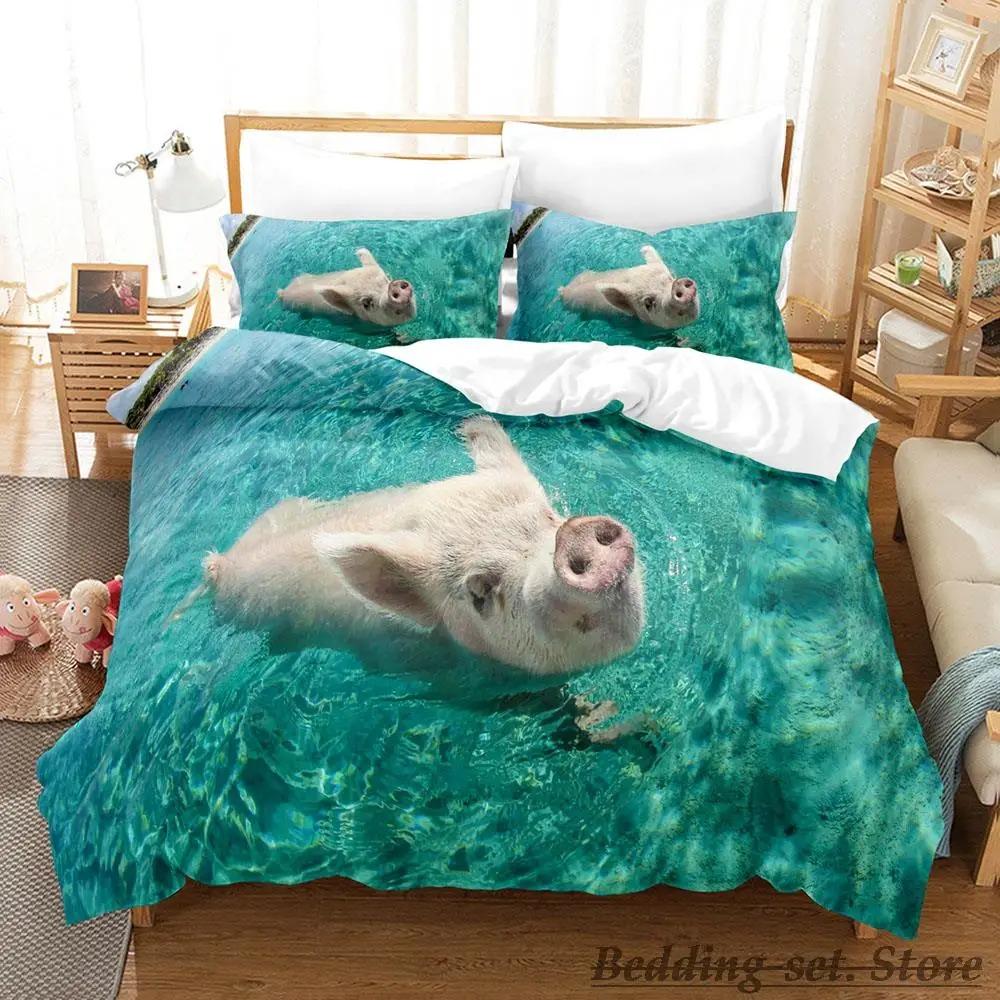 Comfortable Anime Print Bedding Set With Duvet Cover And Pillowcases Single Twin Full Queen King Sizes For All Ages