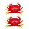 1/2Pcs Simulated Crab Figurines User Friendly ABS Materials Table Decoration Perfect For Kitchen And Marine Decors
