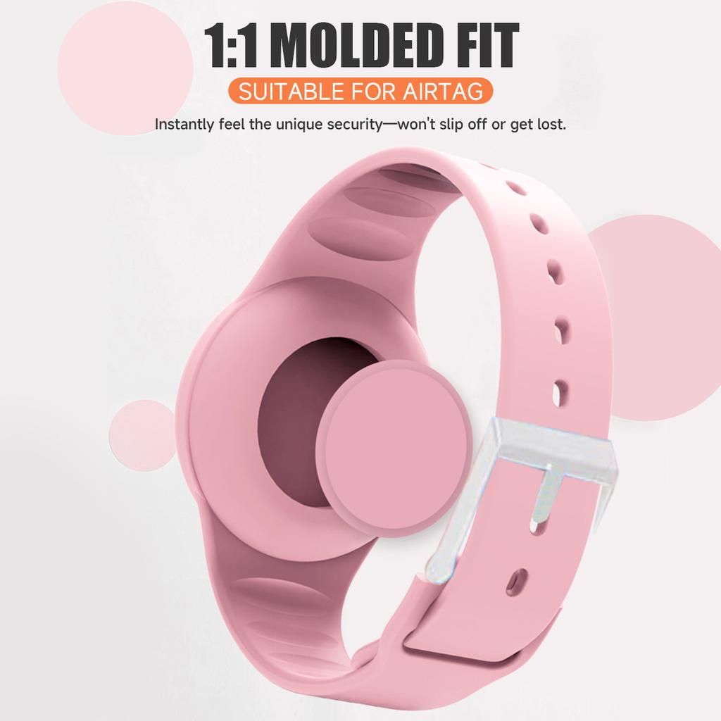 Silicone Wristband for Apple Air Tag Lightweight GPS Tracker Holder Luminous Kids Watch Bracelet Waterproof Children Watch Band