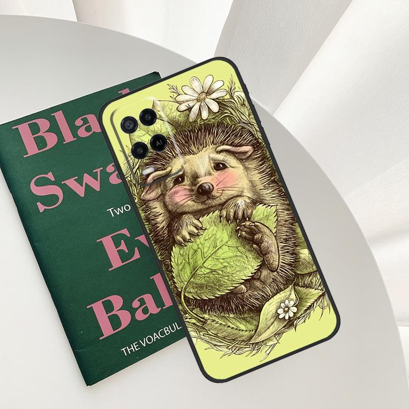 

Милый Ежик Цветной Чехол Для Oppo A54 A74 A94 A54S A57S A15 A16 A17 A52 A72 A76 A96 A58 A78 A98 A77 A5 A9 Обложка OPPO A79 5G