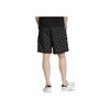 Adidas Neo Logo Print Drawstring Shorts Men Bottoms Black HM2034