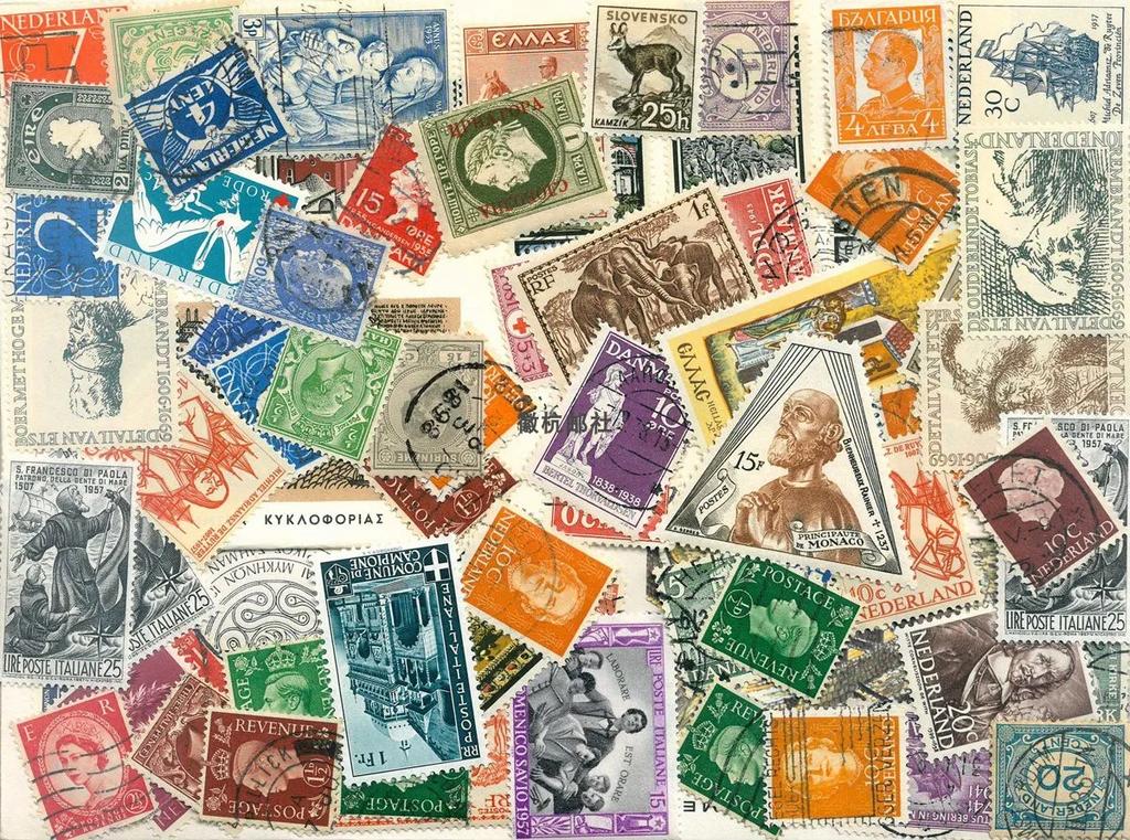 300 Different Post Stamps Collecting Real Used Multi-theme Retro Collectible Postage Stamps Collection Material For Scrapbooking