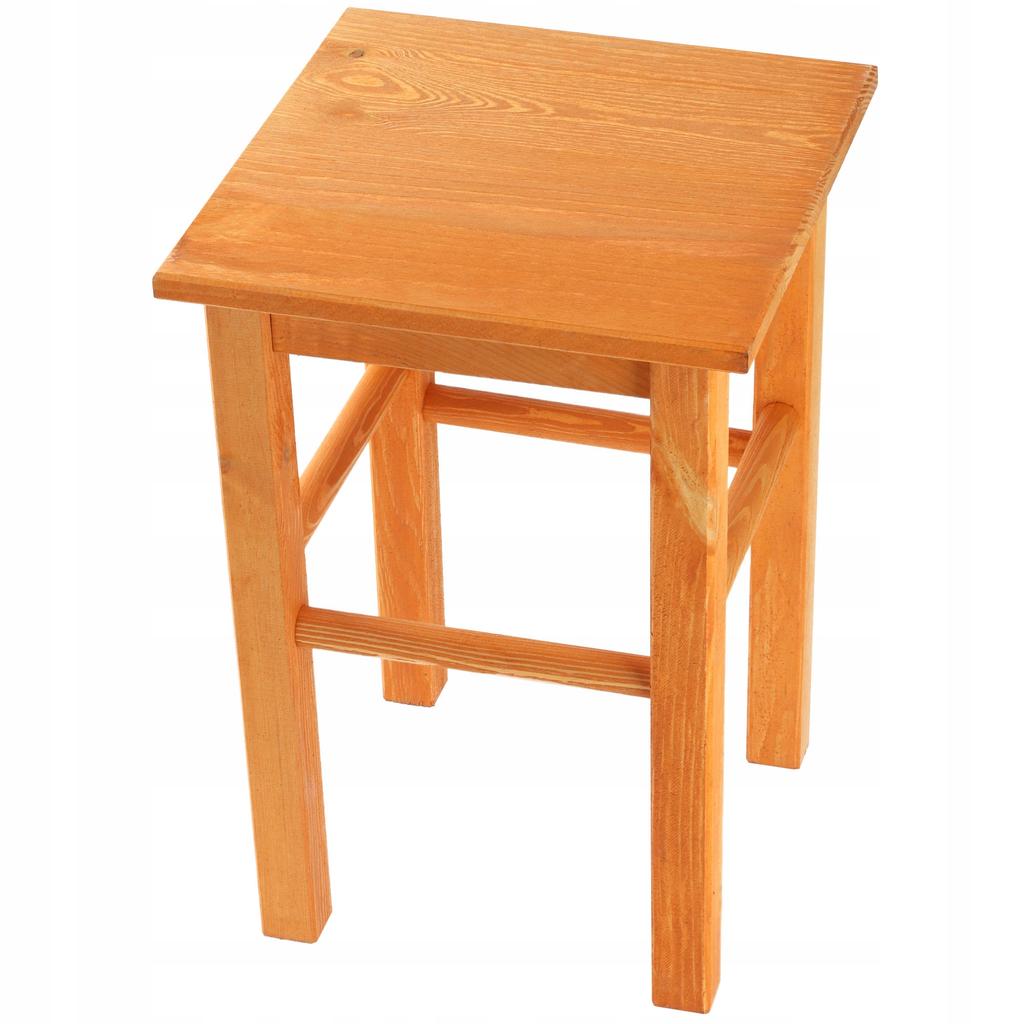 KADAX Wooden Kitchen Stool Chair 43.5cm Solid Alder