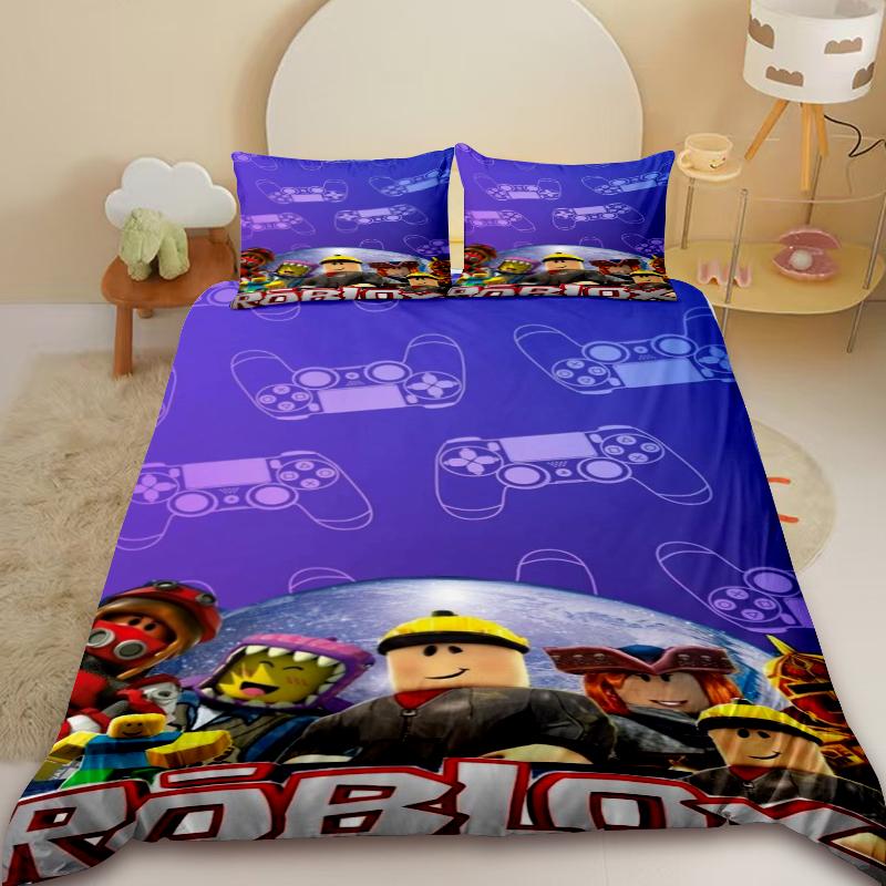 Roblox Duvet Cover Cartoon Game Teens Bedding Set Comforter Cover Soft Bedroom Dormitory Home Decor Best Gifts