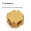 Copper G1/4 Female Four-Way Cross Fitting