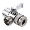 3 Way Sink Splitter Diverter Valve Leak-Proof Faucet Connector Splitter Copper Faucets Water Separator for Shower/Sink/Washbasin