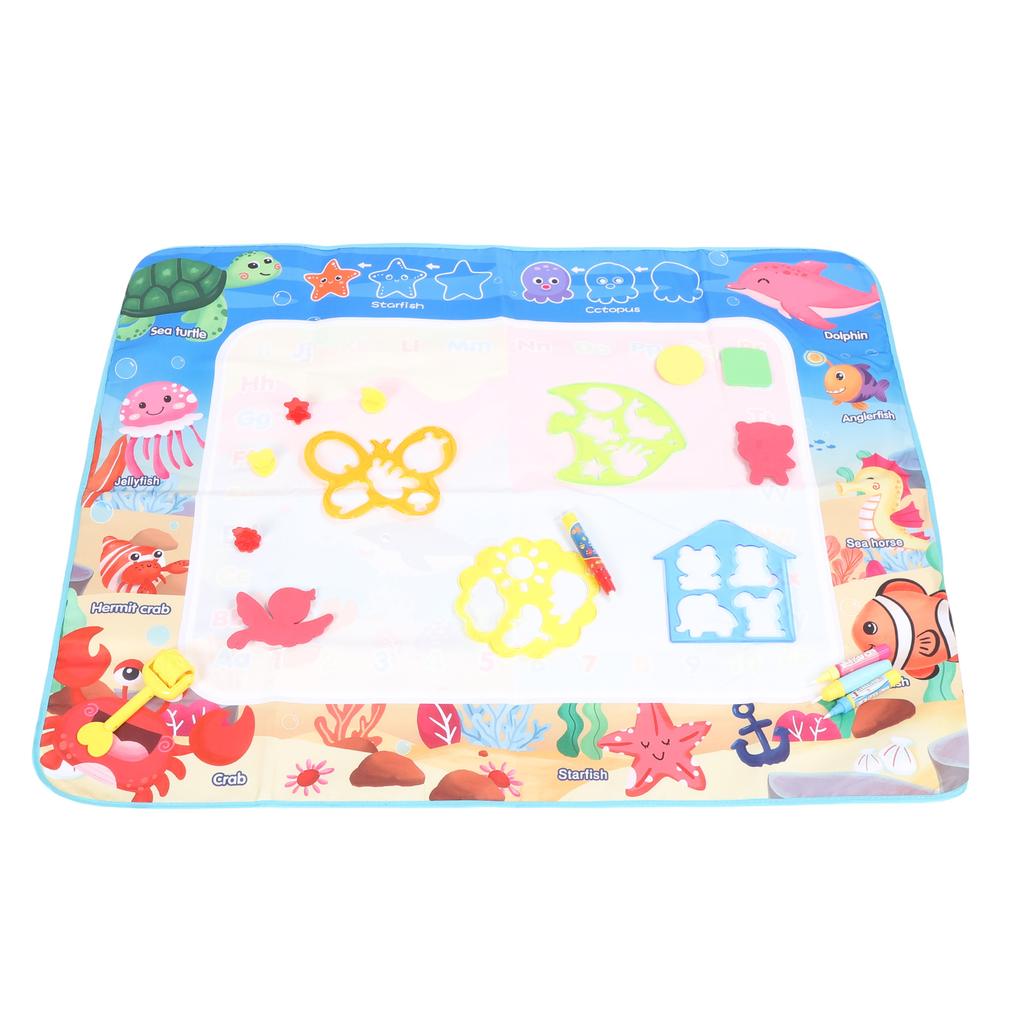 Kids Water Doodle Mat Reusable Large Size Water Painting Writing Board Educational Toys with Pens