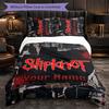 Set Biancheria da Letto Personalizzato Slipknot con Nome, 1 Copripiumino & 2 Federe, Regalo Personalizzato per Camera da Letto