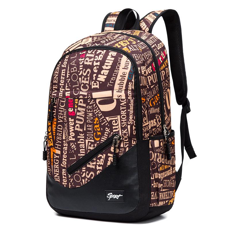 Zaino scolastico con stampa mimetica Cartella scolastica ortopedica di grande capacità per ragazzi ragazze Zaini per laptop per adolescenti Borse scolastiche in nylon