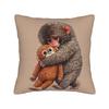Pillow Case Baby Monkey Punch Cute Monkey Punch Comfy  Pillow Cover For Office Car Home Decor Retro Trendy Pillowcases