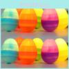 Vibrant Easter Eggs Plastic Non Glow Eggs For Holiday Decoration Set Of 12