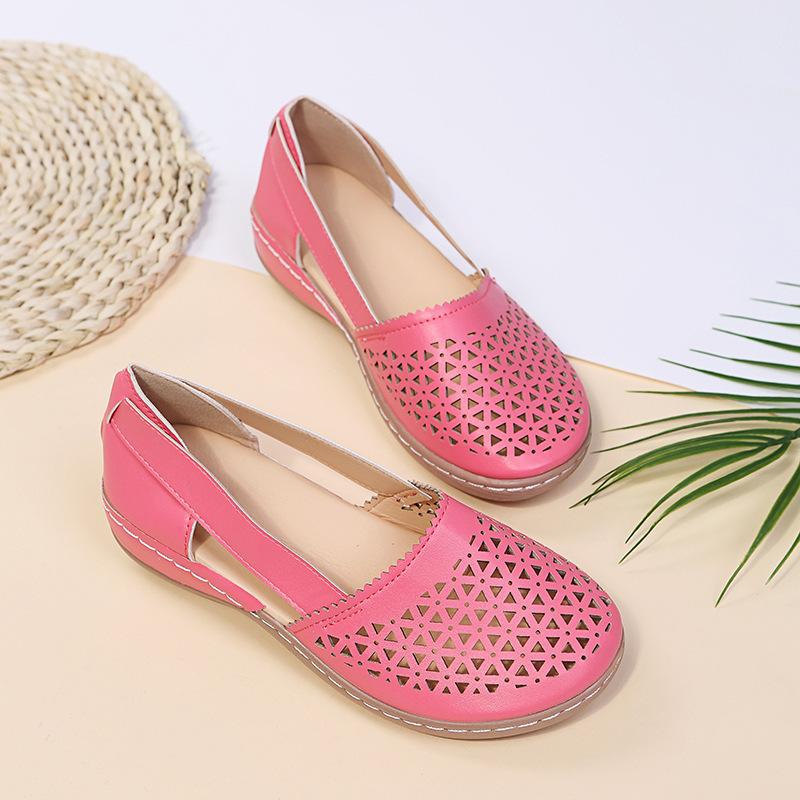 Women'S Summer Fashion Sandals Women'S Bag Head Hollowed Out Large Size Slope Heel Women'S Shoes Platform Single Shoes Women'S Shoes Wholesale