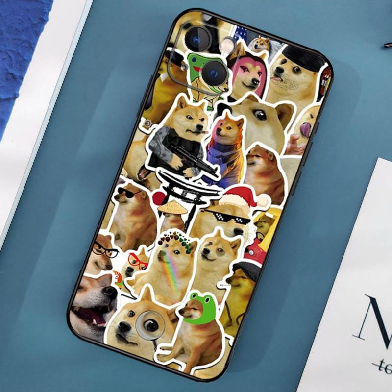 Doge Dog Cheems Meme Case For iPhone 16 15 14 13 12 11 Pro Max XS X XR Plus 12 13 Mini Cover Shell