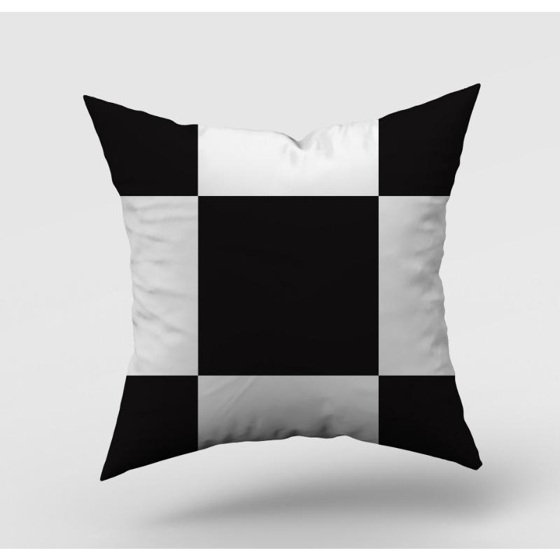 Modern Simple Black and White Geometric Pillow Case Home Sofa Pillow Cushion Cover