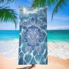 Bohemian Tribal Turtle Beach Towel Underwater Print Quick Dry Absorbent Towel