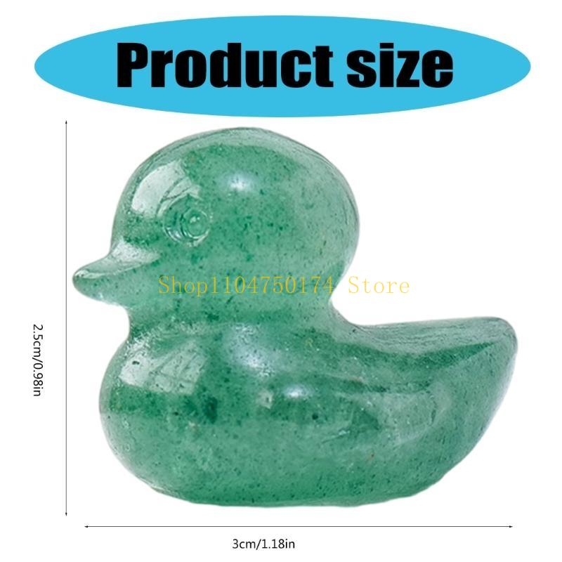 Aventurine Ducks Statues, Miniature Crystal Sculptures for Home Decoration and Duck Collectors top sale