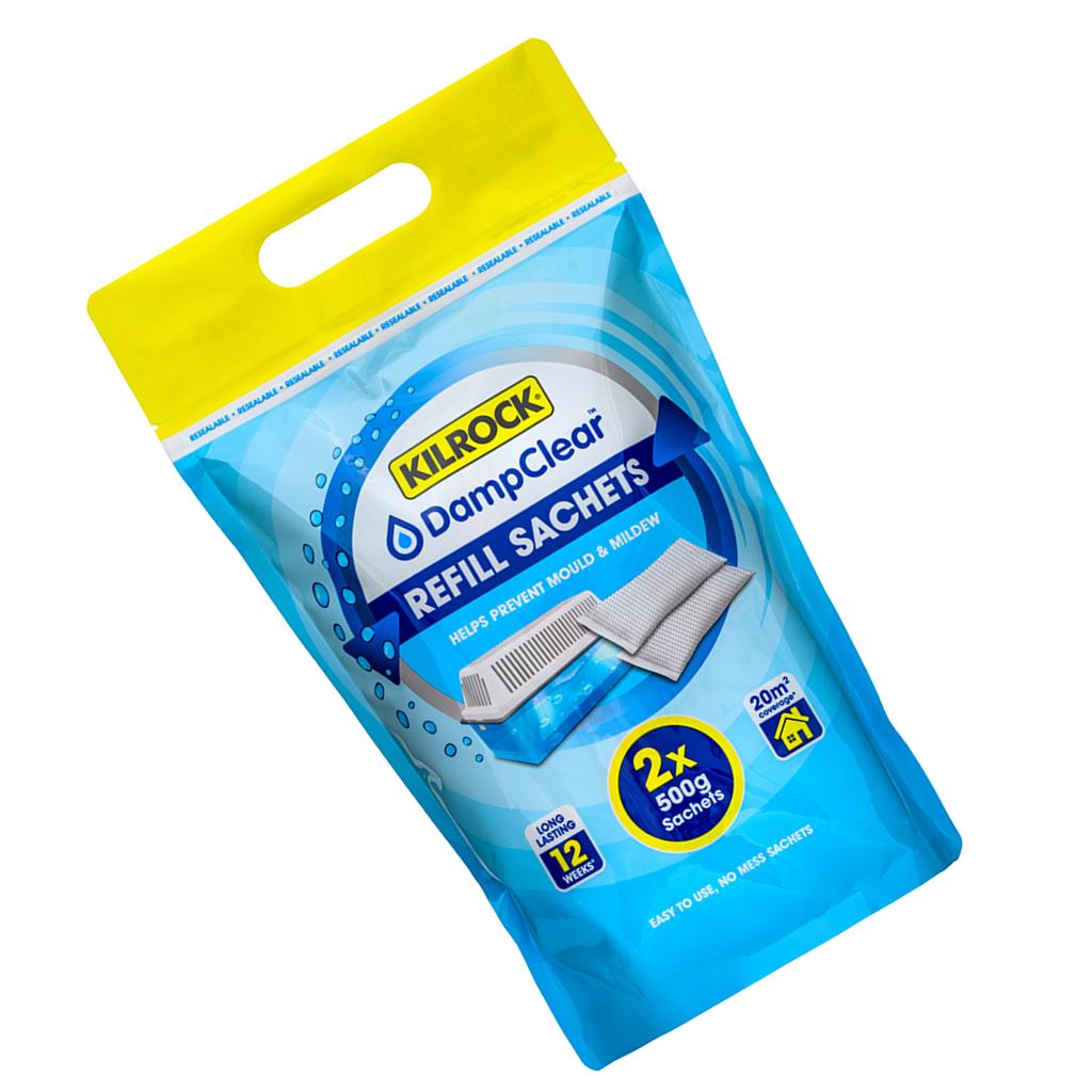Kilrock Damp Clear Ανταλλακτικά Παγίδας Υγρασίας 2 x 500γρ.