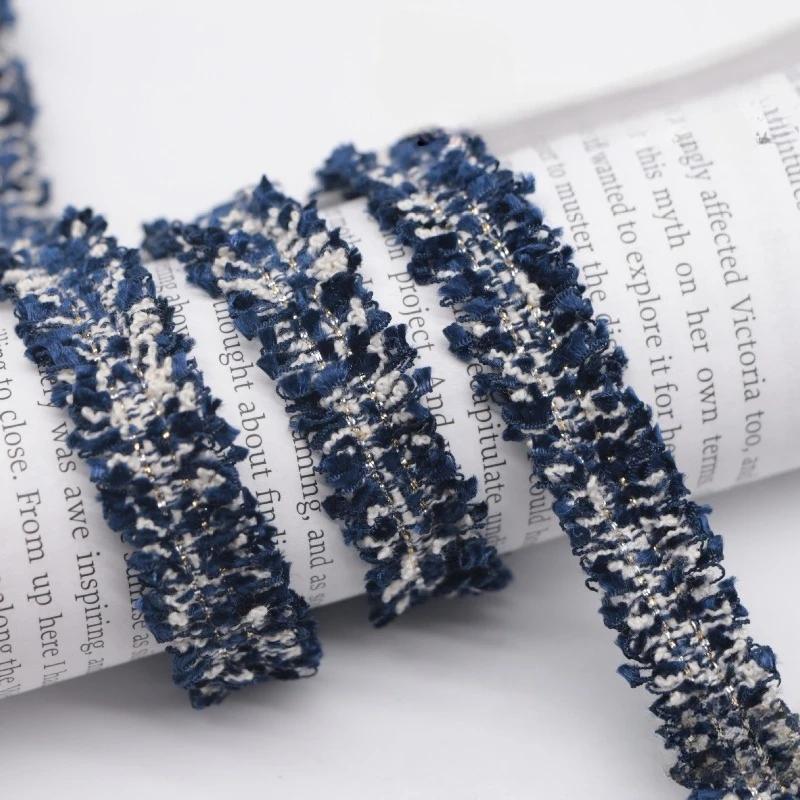 90Yards 1.5cm Vintage Embroidered Lace Ribbon Fabric Sewing Lace Trim Handmade Costume Dress Sewing Trimmings Wedding Decoration