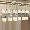 1/5/10PCS Windproof Stainless Steel Pants Clip with Hook Home Storage Rack  for Household