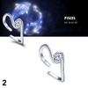 Men Women Silver Plated Constellations Adjustable Opening Ring Birthday Gift