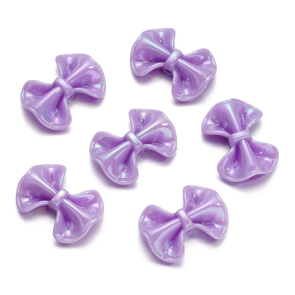 6-10pcs Butterfly AB Color Butterfly Shape Acrylic Beads Shiny Loose Spacer Beads For Jewelry Child Crafts Making Accessories