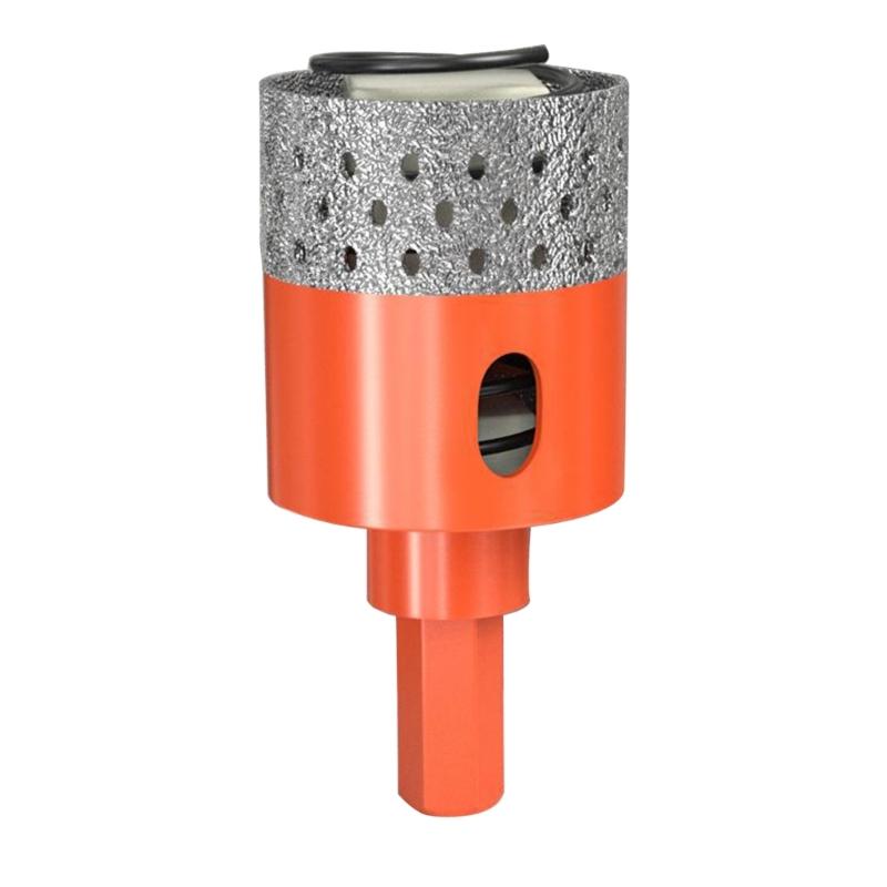 Hole Saw, Ankoow 20-65mm Hole Saw Tooth Cutting Opener Drill Bit Hexagonal Shank for Marble Ceramic Tile