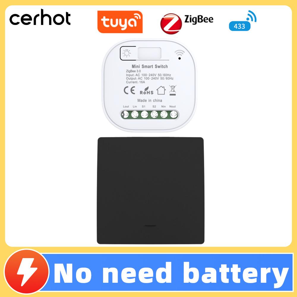 Battery-free, Waterproof, Self-powered Smart Switch; Wireless and Adhesive, Remote Control for Easy Household Use.
