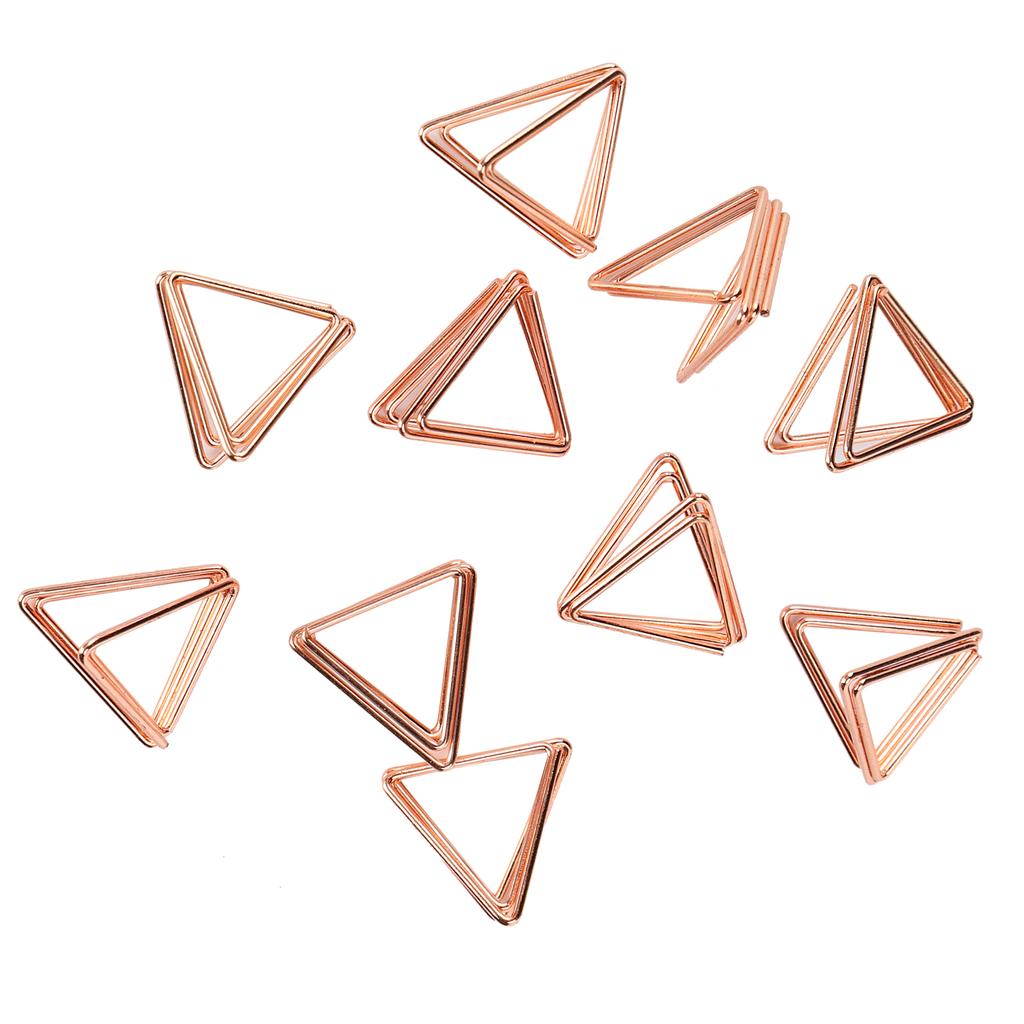 20PCS Mini Paperclip Iron Wire Triangle Portable Business Card Holder File Notebook Clip