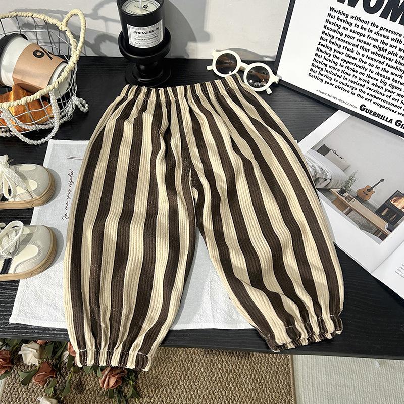 Barns Casual Byxor Träningsbyxor Randig Ruttryckt Pojkar Byxor Flickor Byxor