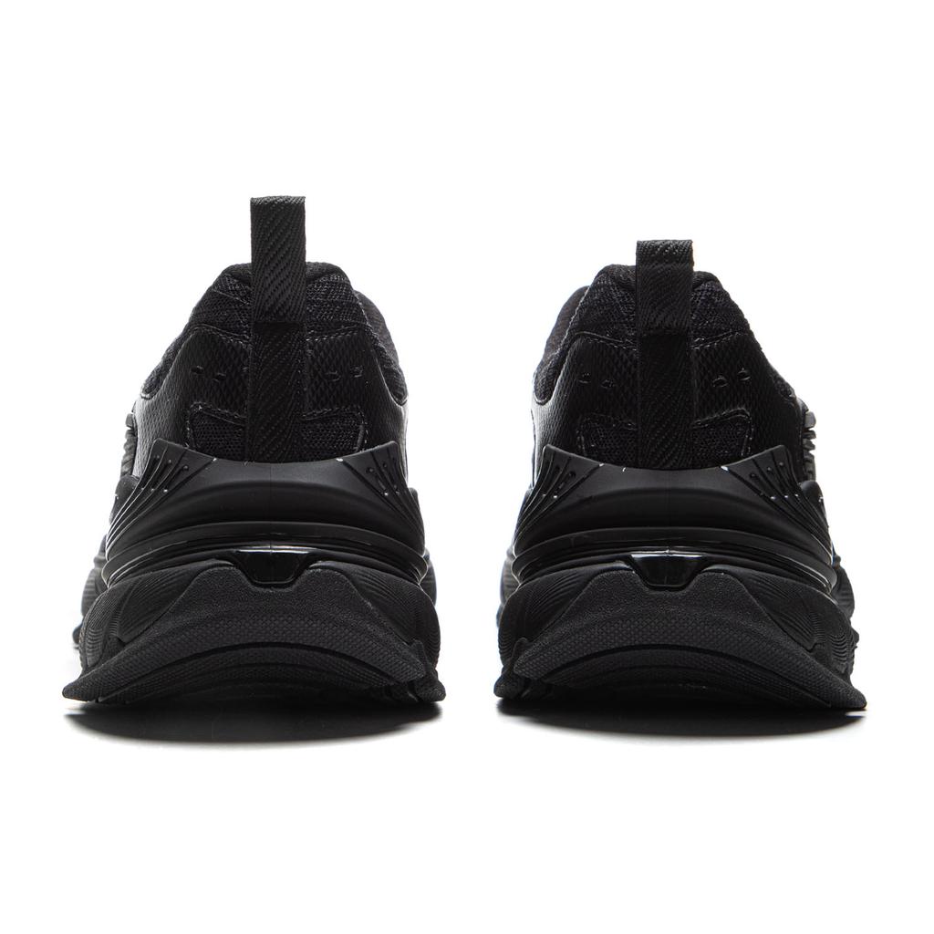 Li Ning Ammortizzanti Resistenti all'Abrasione Traspiranti Reattivi Scarpe Basse Casual da Uomo Nere AGCV243-5