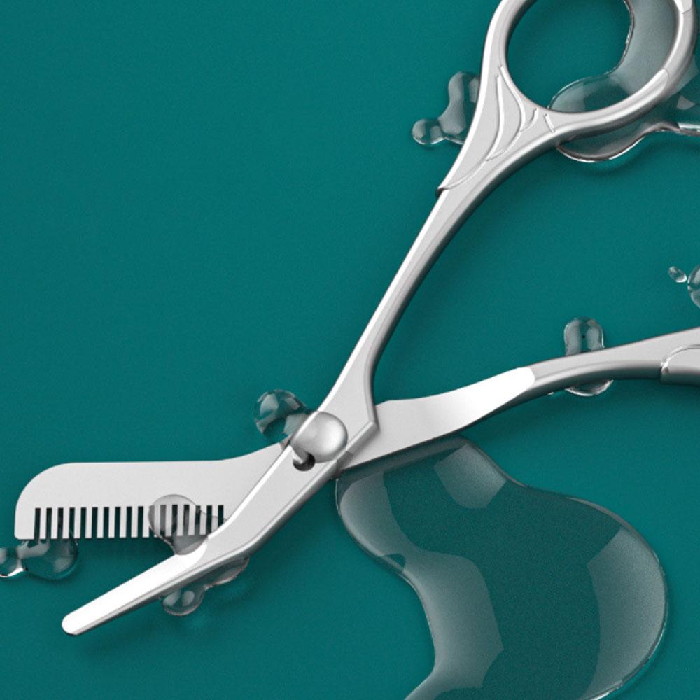 Professional Stainless Steel Eyebrow Trimmer Scissor With Comb For Women Beauty Eyebrow Shaver Makeup Tools