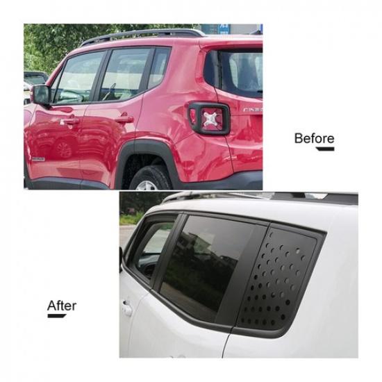 Car Triangular Window Glass Decor Cover Trim for Jeep Renegade 2016+ Accessories