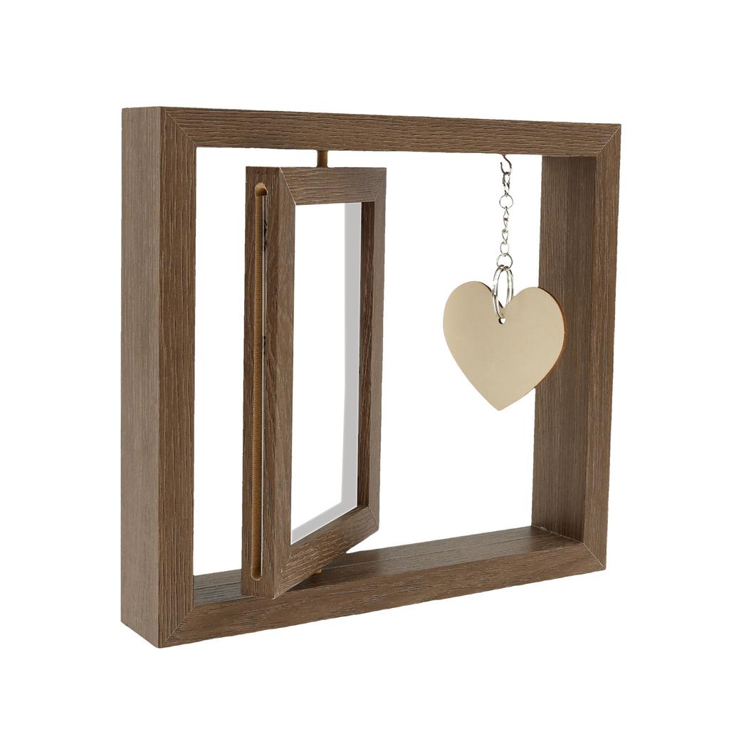 1Pc/2Pcs Rotating Picture Frame Double Sided Rotation Wedding Photo Frame Vertical Display Wedding Presents for Couples Bride