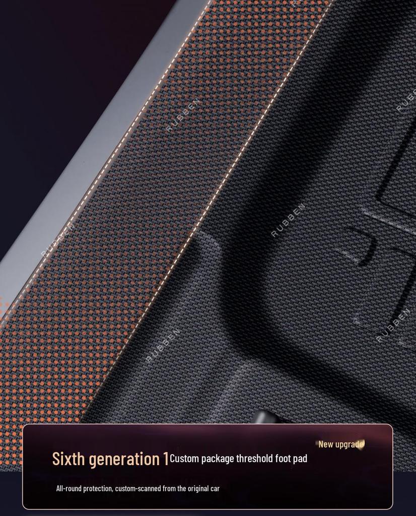 Galaxy E5 TPE Waterproof Floor Mats & Door Sills for Geely - Full Coverage Car Carpet Accessories