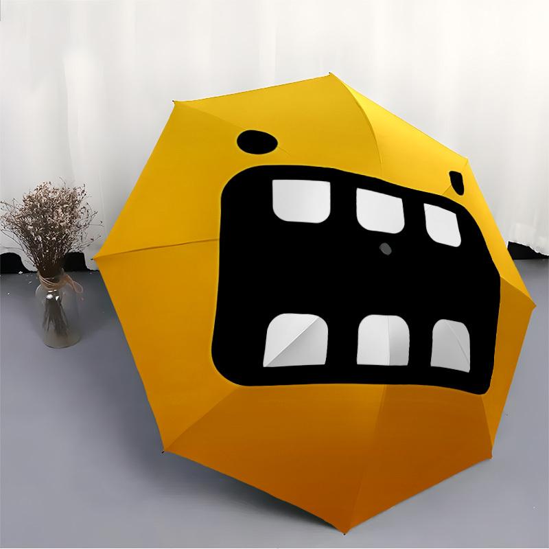 1pc Movie Filmstrip Automatic Open/Close Umbrella Sturdy Iron Frame, Compact Travel Umbrella - Perfect Gift for Women, Men, Birthdays081