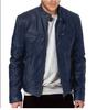 Southern winter warm button fashion domineering locomotive men's multi-pocket PU jacket stand-up neck zipper cardigan leather jacket