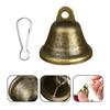 Small Bell Christmas Ornaments Vintage Brass Jingle Bells with Hook for Hanging Wind