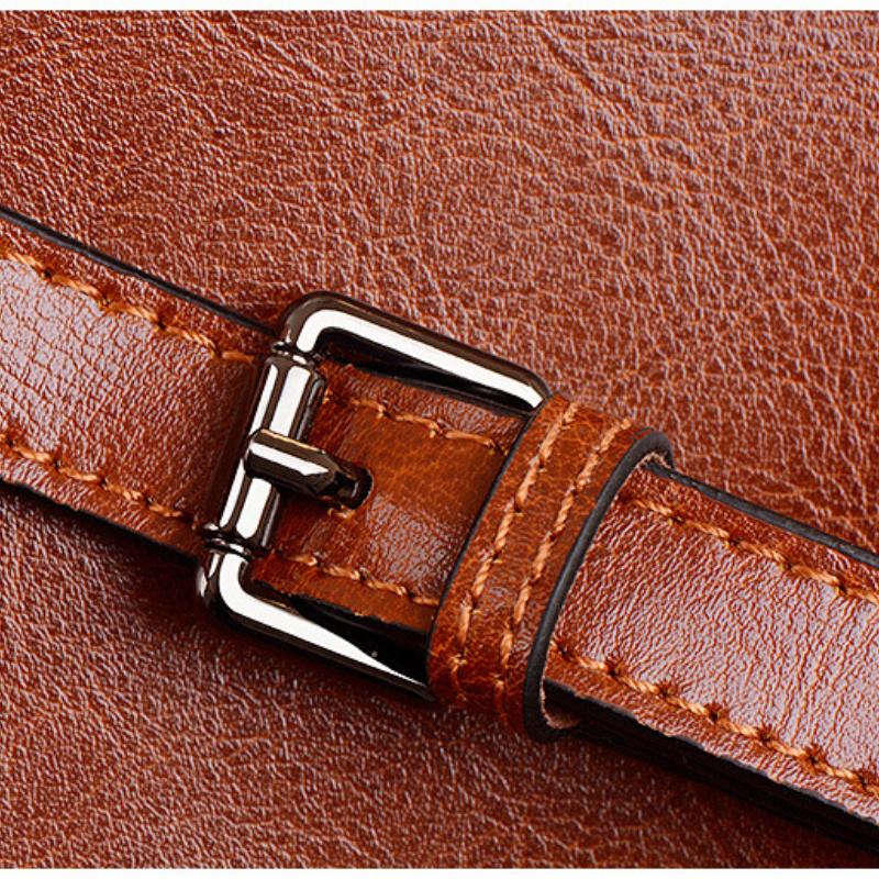 Bolso bandolera retro europeo y americano para mujer, bolso de mano de cuero con costuras, bolso femenino