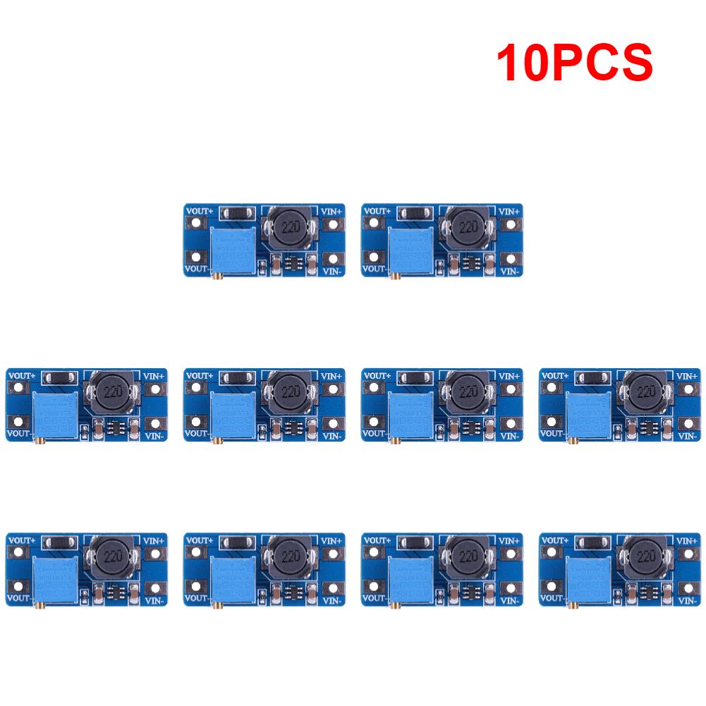 1-20PC MT3608 DC-DC Step Up Converter Booster Power Supply Module Boost MAX Output 28V 2A For Arduino Adjustable 5V/9V/12V/24V