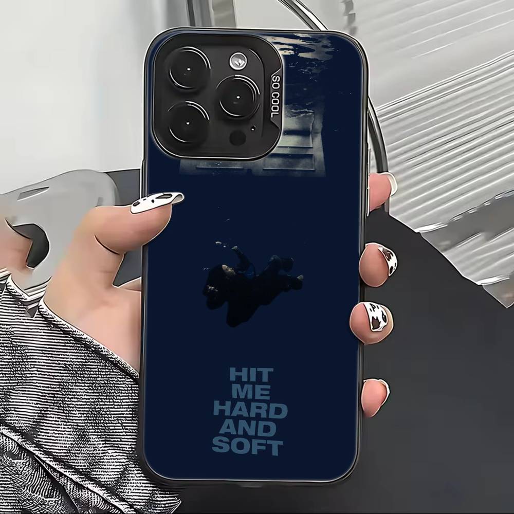 Musician Billie E-Eilish Phone Case For iPhone 17,16,15,14,13,12,11 Plus,Pro Max,XS,Colorful Silver Phone Case Funda Cover