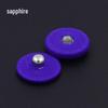 Metal Snap Button with Colored Fabric Cover - High-End Copper Male-Female Hidden Buckle