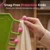 V-Shaped Hanging Rack with 10 Hooks Double Sided Hanger 360° Swivel Hook Closet