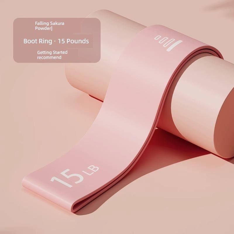 

Yoga Elastic Resistance Band for Men and Women, Stretch Tension Band, Hip Strength Training, Exaggerates Hips Circle Sakura Powder 15 lb [High Elastic Silicone]]