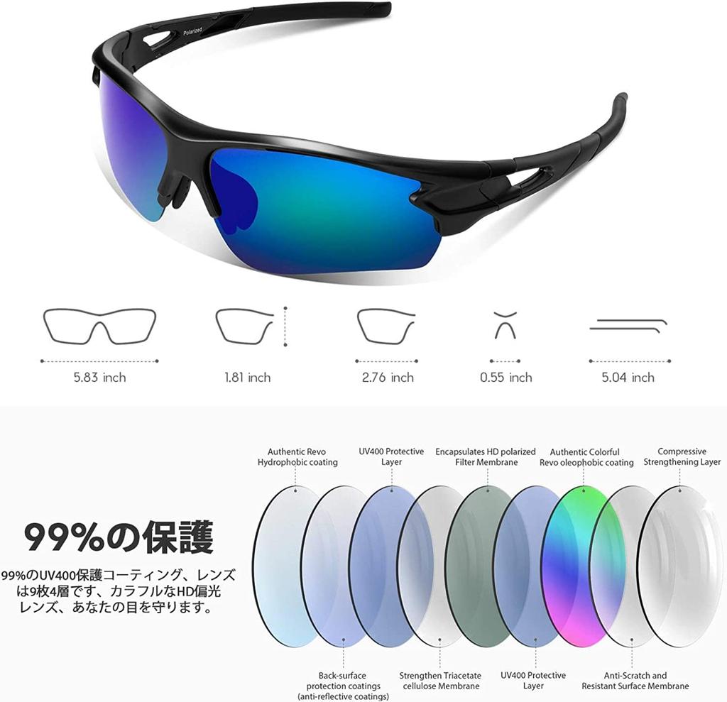 Sports Polarized Ultra TR90 TAC UV Unisex Black Blue [BEACOOL] Sunglasses, Lenses, Baseball, Running, Cycling, Climbing, Fishing, Driving, Golf, Bike,