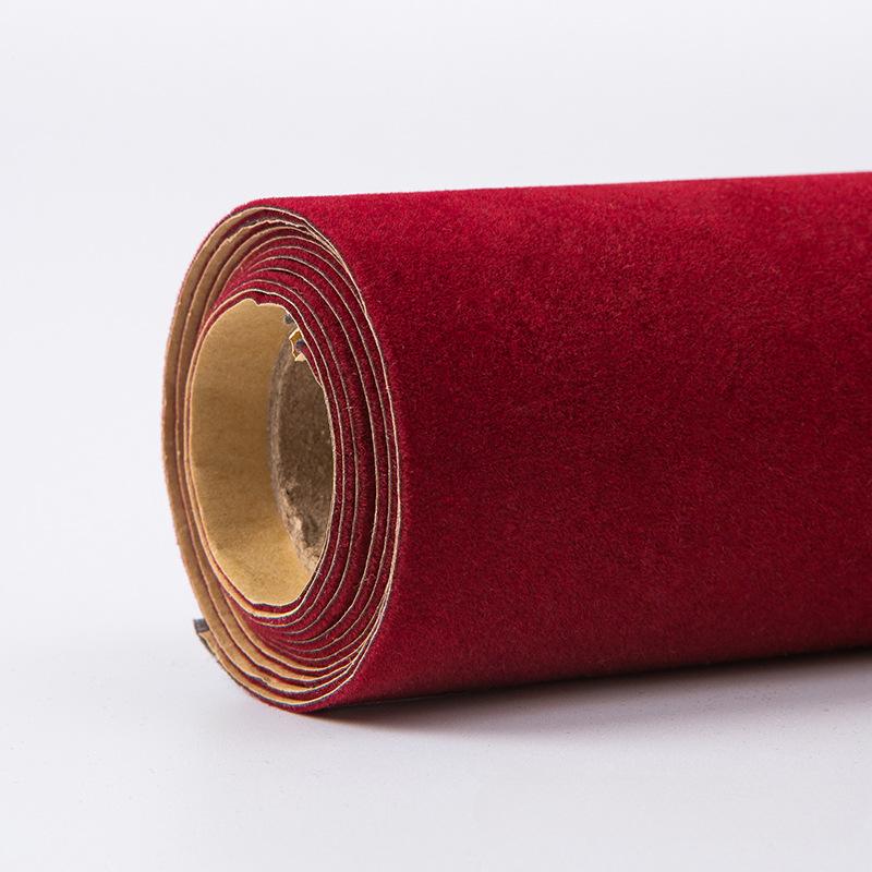 Multi Colors Self Adhesive Flocking Fabric Sticky Flock Velvet Suede Fabrics Terciopelo Adhesivo Veludo for DIY Decor 1.2mm