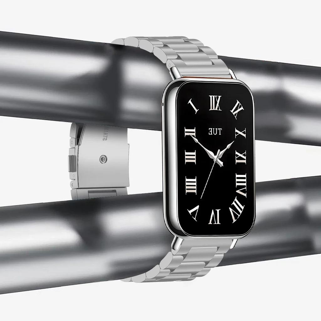 Edelstahlarmband für Redmi Watch 4 Metall Luxusband Ersatz Uhrenarmband für Xiaomi Mi Band 8 Pro Sport Armband Correa