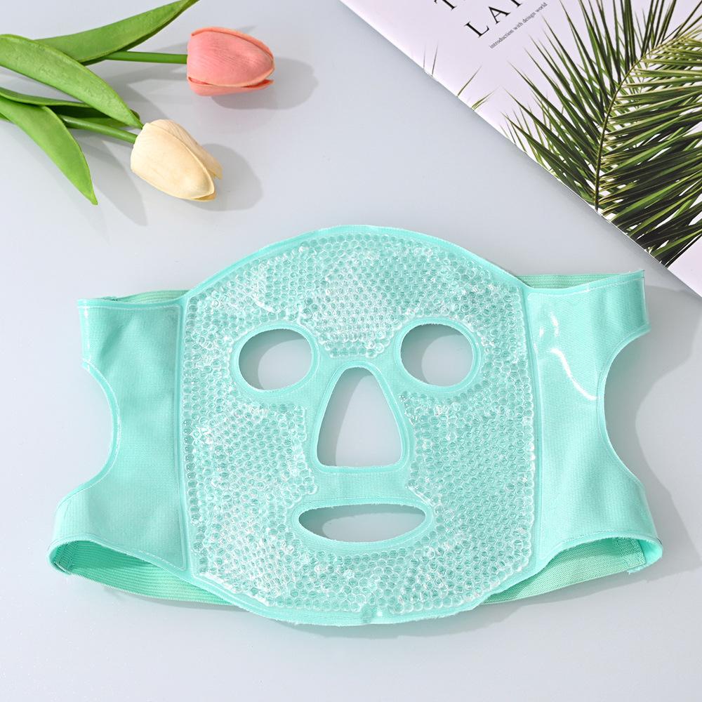 Portable Ice Face Mask Reusable Cold Compress Ice Pack Flexible Puffy Eyes Face Relief Cooling Mask Gel Face Mask for Hot And Cold Therapy