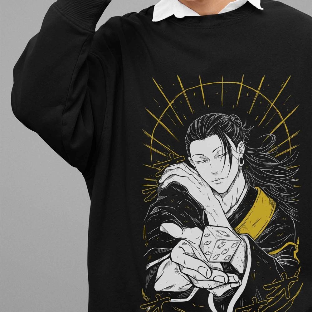 

Jujutsu Kaisen Sweatshirt Geto Suguru Sweater JJK Anime Pullover Gojo Sukuna S